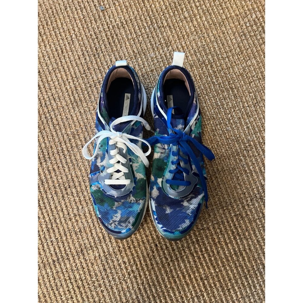 Adidas Stella McCartney Castora Sneakers Floral Climacool Blue Green Size 10